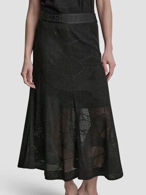 DKNY Croton Mesh Lace Maxi Skirt